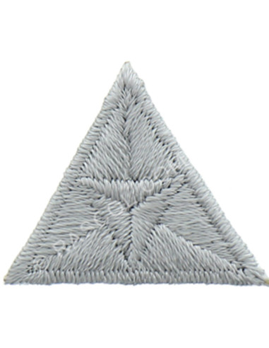 Iron-on patch fly - Gray