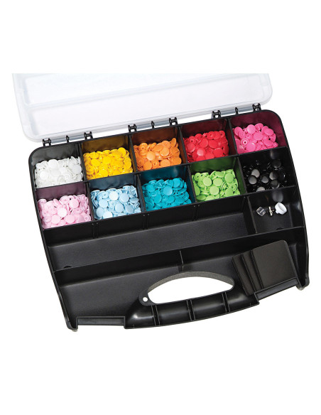 Box of 300 Color Snaps press buttons 12.4 mm