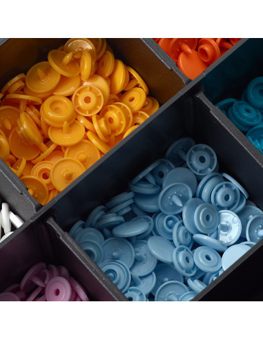 Box of 300 Color Snaps press buttons 12.4 mm