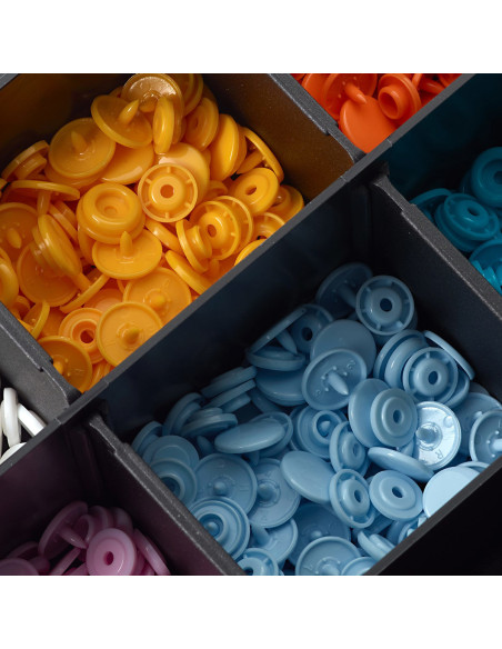 Box of 300 Color Snaps press buttons 12.4 mm