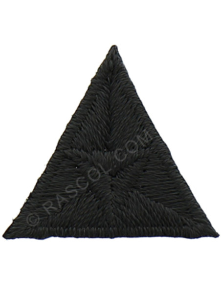 Dark gray iron-on fly patch