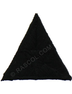 Iron-on patch fly - Black
