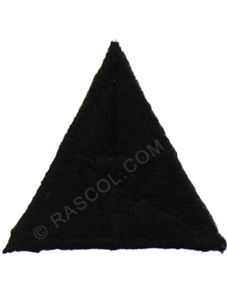 Iron-on patch fly - Black