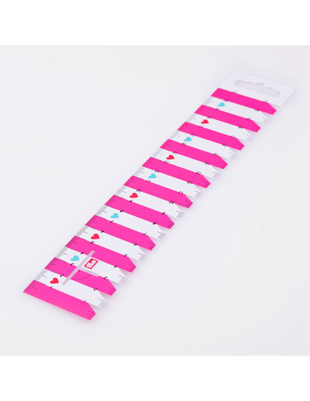 Hem and pleat gauge - Fuchsia pink