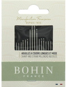 Bohin darning needles booklet with 20 needles