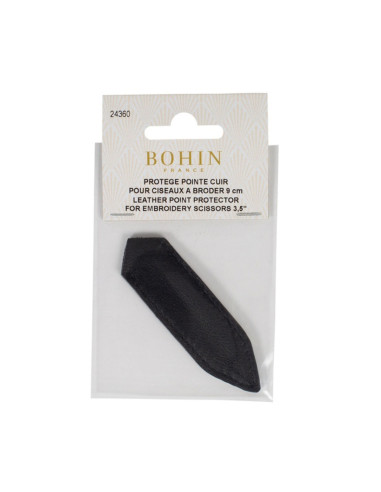 Leather tip protector for embroidery scissors