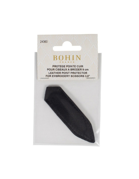 Leather tip protector for embroidery scissors