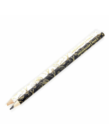 Set of 2 water-erasable marking pencils - Black and white
