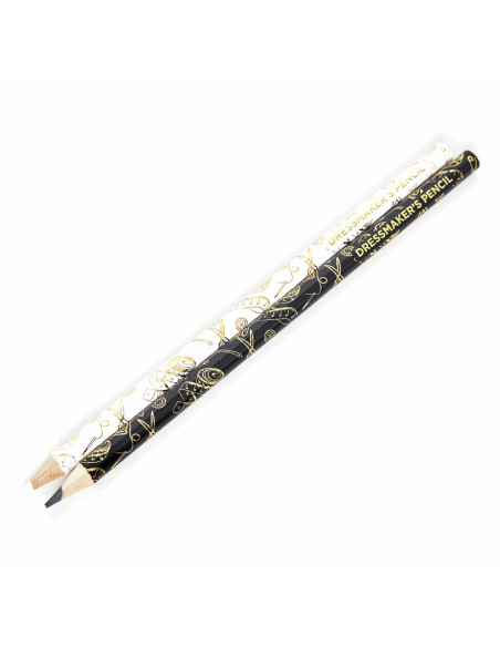 Set of 2 water-erasable marking pencils - Black and white