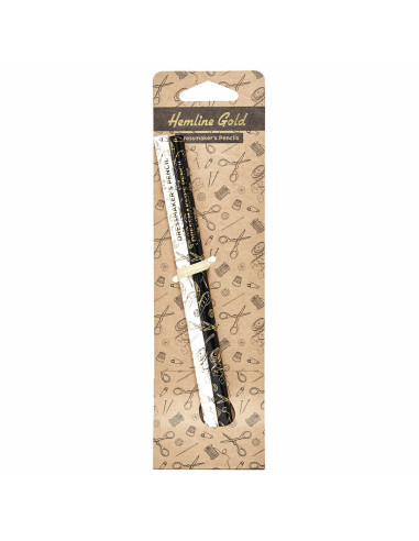 Set of 2 water-erasable marking pencils - Black and white