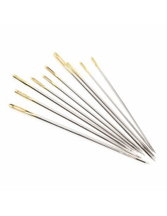 Glass tube of 10 premium embroidery needles 2