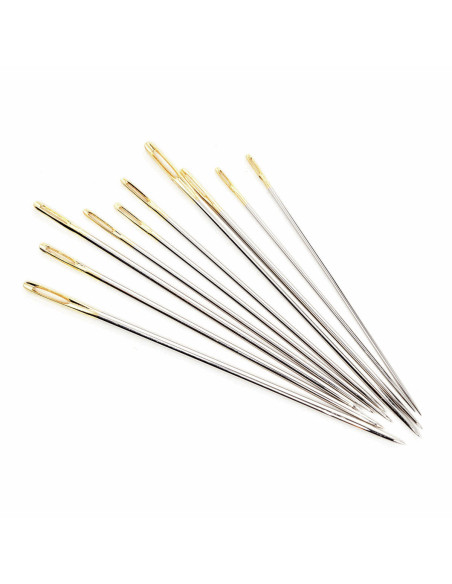 Glass tube of 10 premium embroidery needles