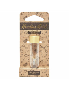 Tube of 10 premium quilting sewing needles