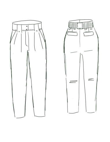 Belem Pants Pattern - Maison Fauve