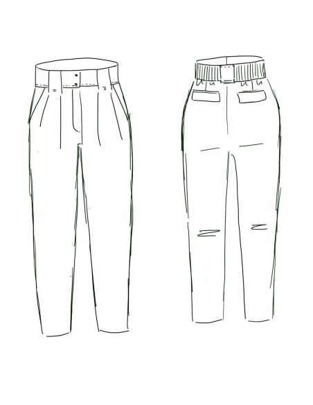 Belem Pants Pattern - Maison Fauve