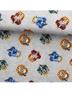 Harry Potter Jersey Fabric - Crests