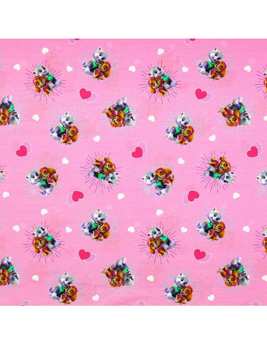 Paw Patrol Jersey Fabric - Skye and Everest