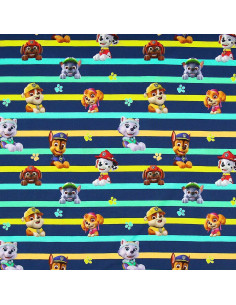 Paw Patrol Jersey Fabric - Characters and Colorful Lines 2