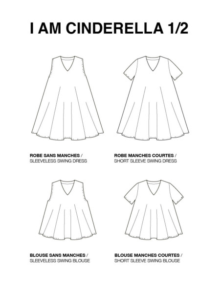 Cinderella dress top pattern - I am patterns