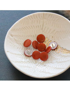 Shank mother-of-pearl button - Caramel