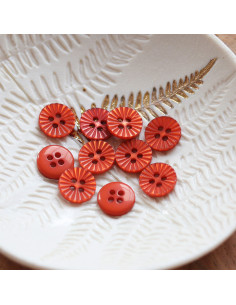4-hole daisy button - Caramel
