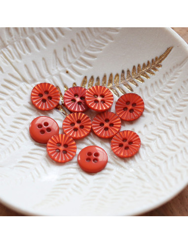 4-hole daisy button - Caramel