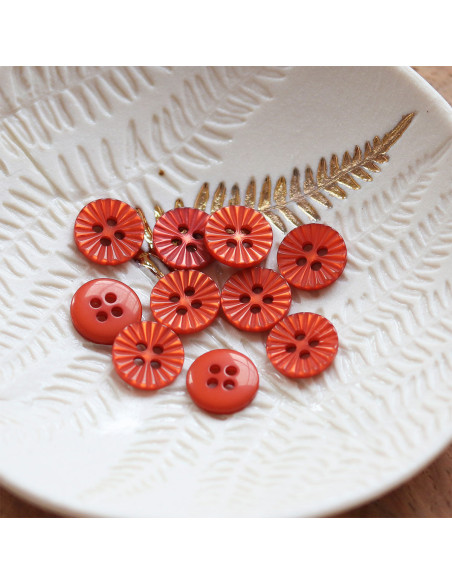 4-hole daisy button - Caramel