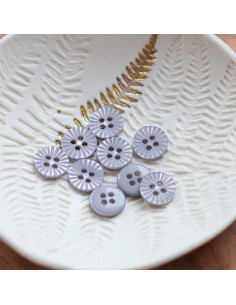 4-hole daisy button - Gray