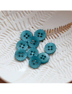 Daisy button 4 holes - Storm