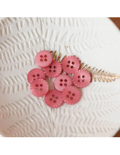 4-hole daisy button - Old pink