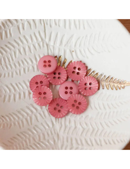 4-hole daisy button - Old pink