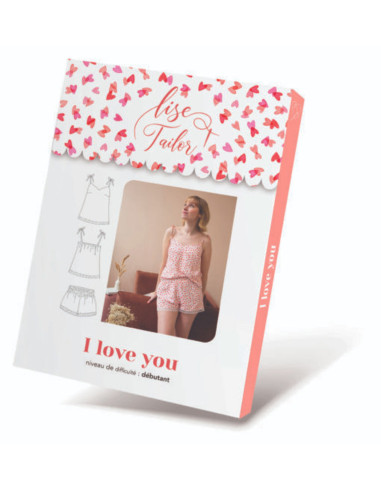 Camisole and shorty lingerie pattern - I love you - Lise Tailor