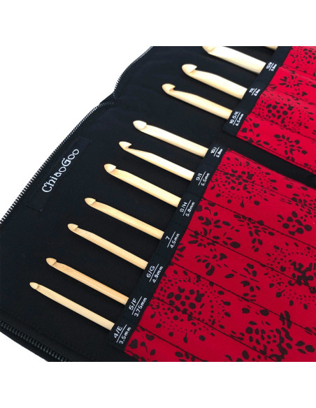 ChiaoGoo bamboo Tunisian crochet hook set