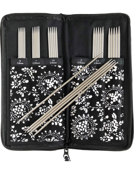 ChiaoGoo metal double-pointed needle kit