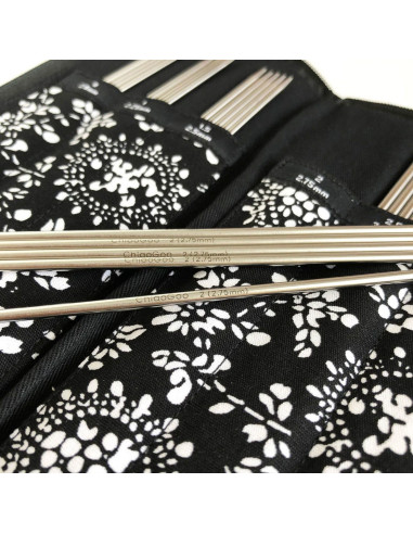 ChiaoGoo metal double-pointed needle kit