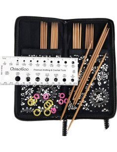 Chiaogoo bamboo double-pointed needle set