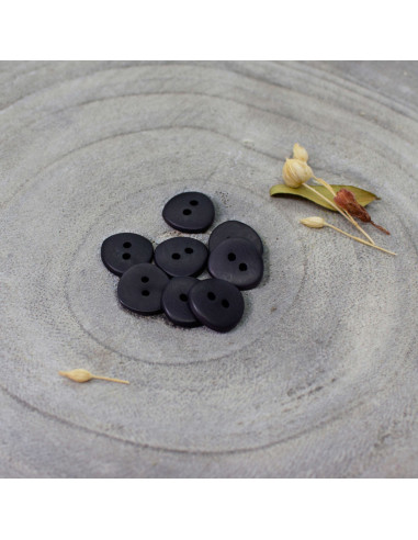 Corozo Button Jaipur - Black