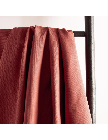 Chestnut cotton gabardine fabric - Atelier Brunette