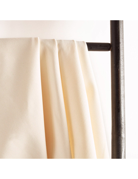 Off-white cotton gabardine fabric - Atelier Brunette