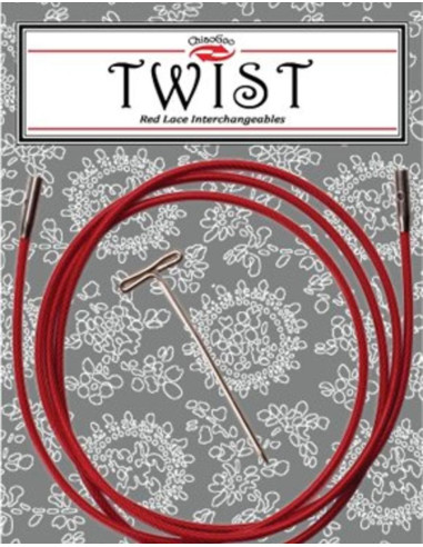 Twist RED Cable for ChiaoGoo Interchangeable Needles