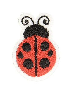 Iron-on patch ladybug - Red