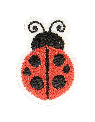 Iron-on patch ladybug - Red