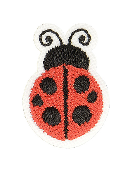 Iron-on patch ladybug - Red
