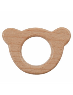 Wooden teething ring - Bear head