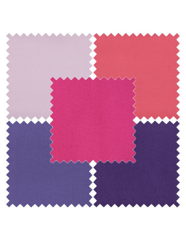 Set of 5 Fat Quarter Coupons - Blush