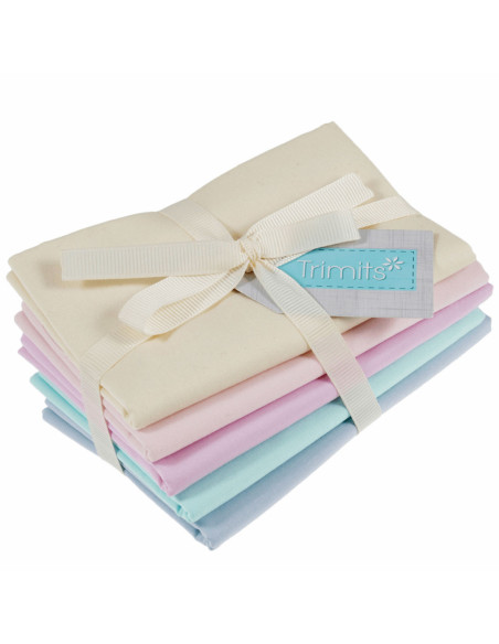 Set of 5 Fat Quarter Coupons - Pastel