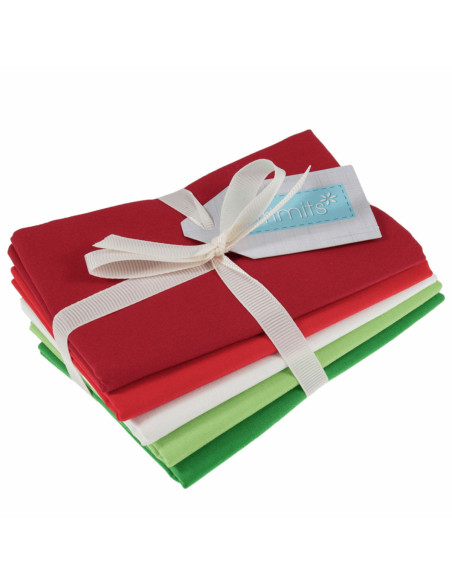 Set of 5 Fat Quarter Coupons - Festive