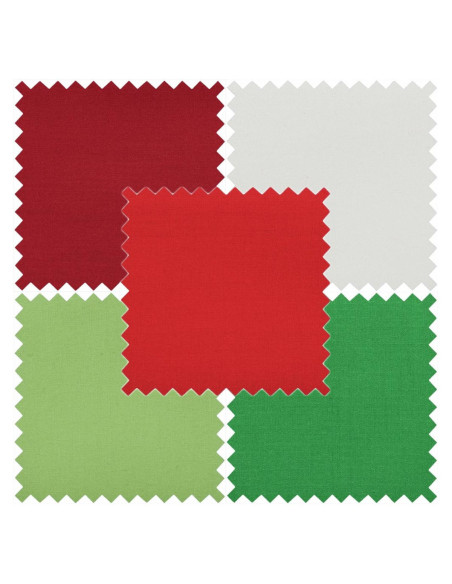 Set of 5 Fat Quarter Coupons - Festive
