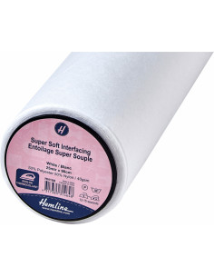 Fine white non-woven fusible interfacing