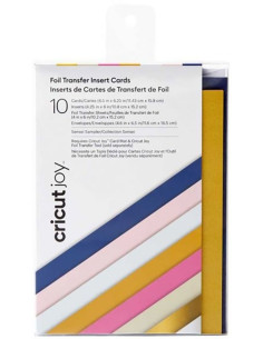 Set of 10 cards with R30 special Foil Cricut envelopes